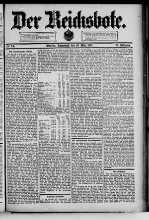 Der Reichsbote vom 23.03.1907