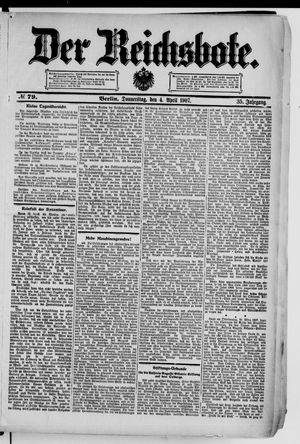 Der Reichsbote vom 04.04.1907