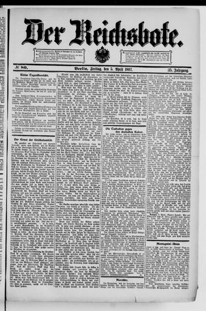 Der Reichsbote vom 05.04.1907