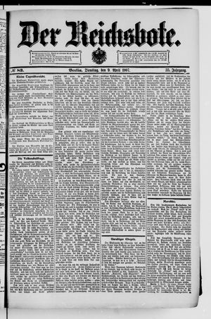 Der Reichsbote on Apr 9, 1907