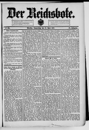 Der Reichsbote vom 18.04.1907