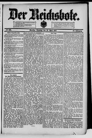 Der Reichsbote vom 23.04.1907