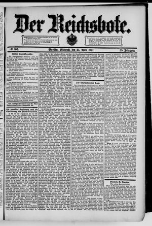 Der Reichsbote vom 24.04.1907