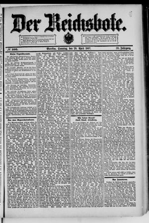 Der Reichsbote vom 28.04.1907