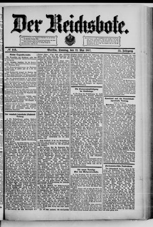 Der Reichsbote vom 12.05.1907
