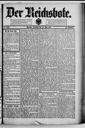 Der Reichsbote vom 28.05.1907