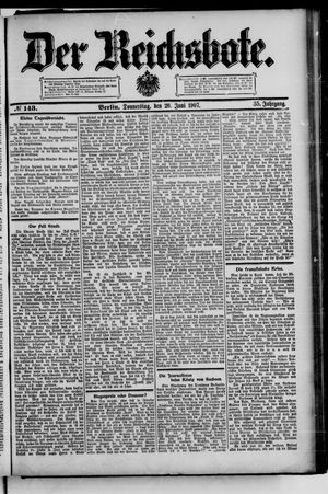 Der Reichsbote vom 20.06.1907