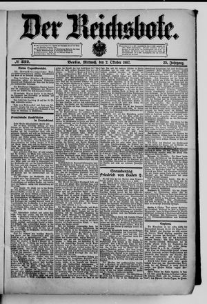 Der Reichsbote vom 02.10.1907