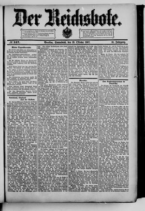 Der Reichsbote vom 19.10.1907