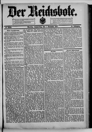 Der Reichsbote vom 07.11.1907