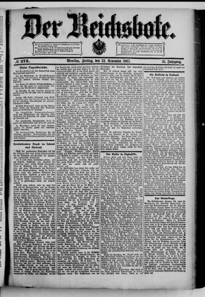 Der Reichsbote vom 22.11.1907
