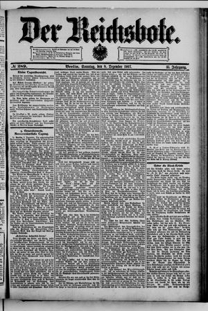 Der Reichsbote vom 08.12.1907
