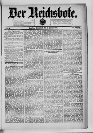 Der Reichsbote vom 04.01.1908