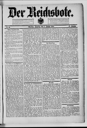 Der Reichsbote on Jan 5, 1908