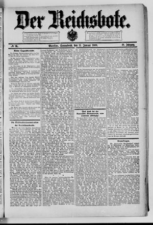 Der Reichsbote vom 11.01.1908