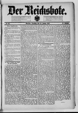 Der Reichsbote vom 14.01.1908