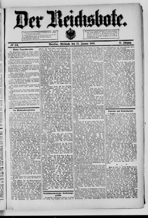 Der Reichsbote vom 15.01.1908
