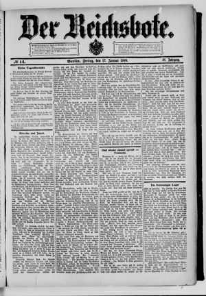 Der Reichsbote on Jan 17, 1908