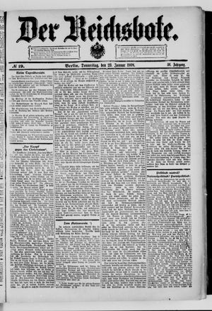 Der Reichsbote vom 23.01.1908