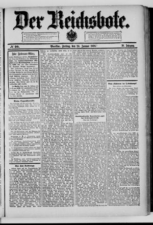 Der Reichsbote vom 24.01.1908