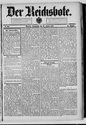 Der Reichsbote vom 25.01.1908