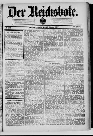 Der Reichsbote on Jan 26, 1908