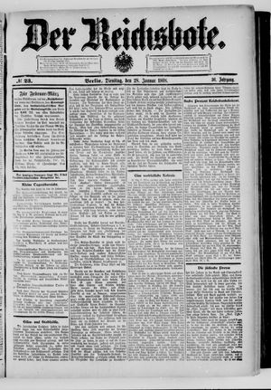 Der Reichsbote vom 28.01.1908