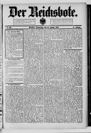 Der Reichsbote vom 30.01.1908