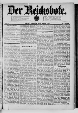 Der Reichsbote vom 01.02.1908