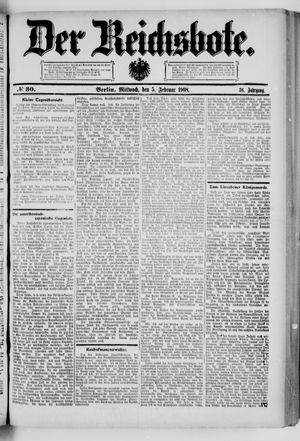 Der Reichsbote on Feb 5, 1908