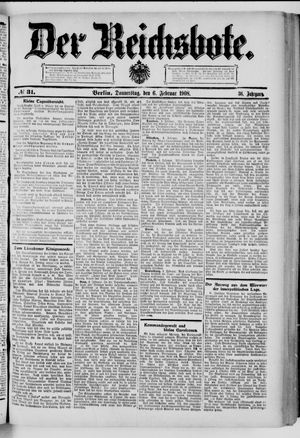 Der Reichsbote vom 06.02.1908