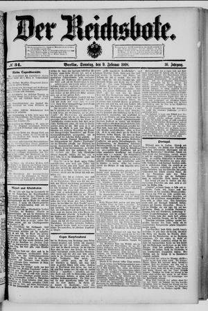 Der Reichsbote on Feb 9, 1908