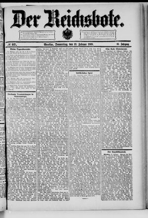 Der Reichsbote on Feb 13, 1908