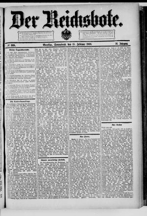 Der Reichsbote on Feb 15, 1908