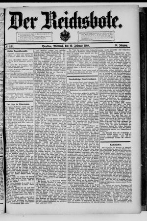 Der Reichsbote vom 19.02.1908