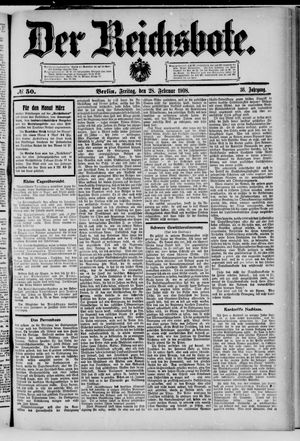 Der Reichsbote vom 28.02.1908
