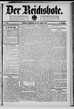 Der Reichsbote vom 29.02.1908