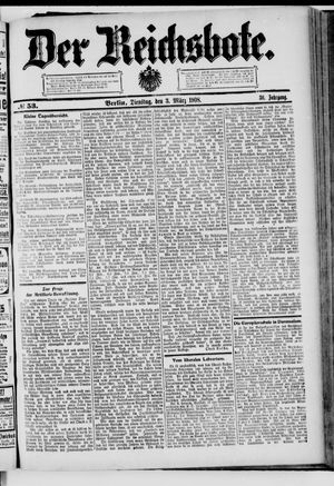 Der Reichsbote on Mar 3, 1908