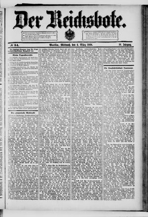 Der Reichsbote vom 04.03.1908