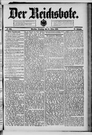 Der Reichsbote vom 10.03.1908