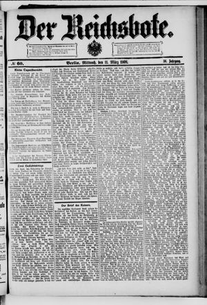 Der Reichsbote on Mar 11, 1908