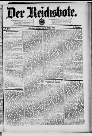 Der Reichsbote vom 13.03.1908