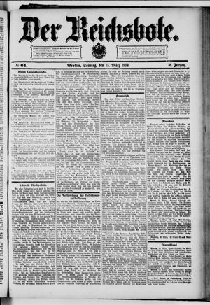 Der Reichsbote vom 15.03.1908