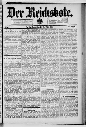Der Reichsbote vom 19.03.1908
