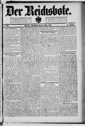 Der Reichsbote on Mar 21, 1908