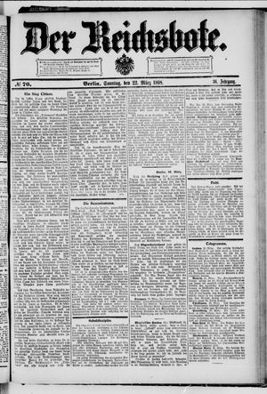 Der Reichsbote vom 22.03.1908