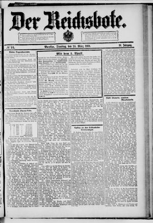 Der Reichsbote on Mar 24, 1908