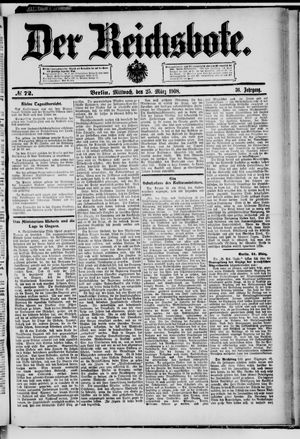 Der Reichsbote on Mar 25, 1908