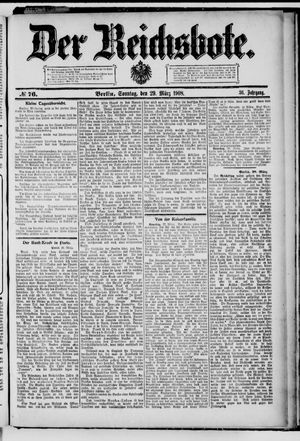 Der Reichsbote vom 29.03.1908