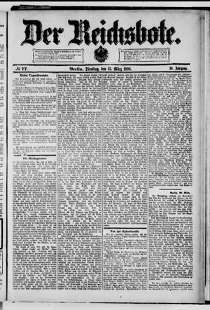 Der Reichsbote vom 31.03.1908